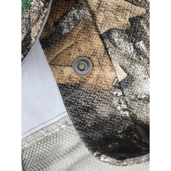 Shield Series Men 2XL Camo Hunting Shirt Long Sleeve Button Up Realtree Edge Top - Picture 5 of 15